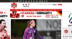 Desktop Screenshot of canadasoccer.com