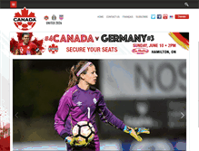 Tablet Screenshot of canadasoccer.com